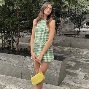 Zara tweed mini dress